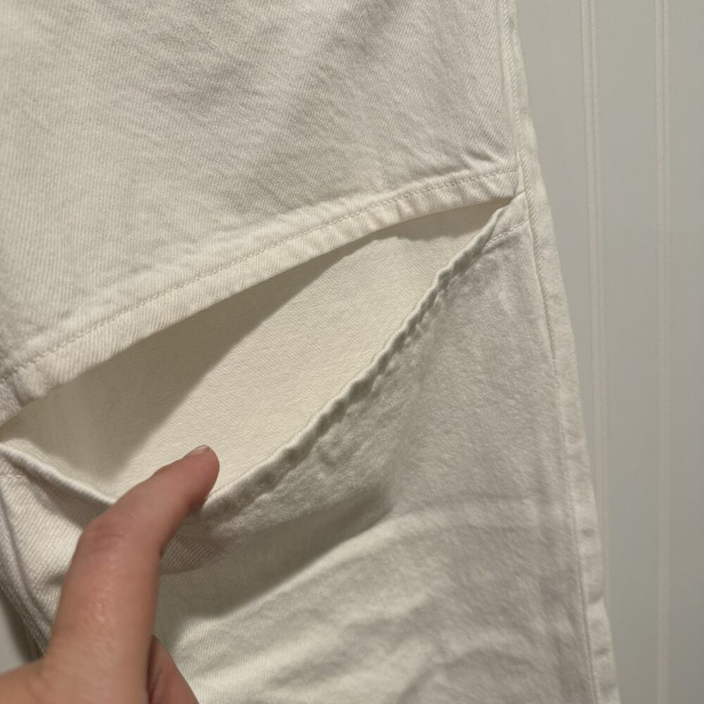 Agolde Lana Slice Jeans Mid Rise Vintage Straight White Denim NEW Size 29 - Picture 4 of 12